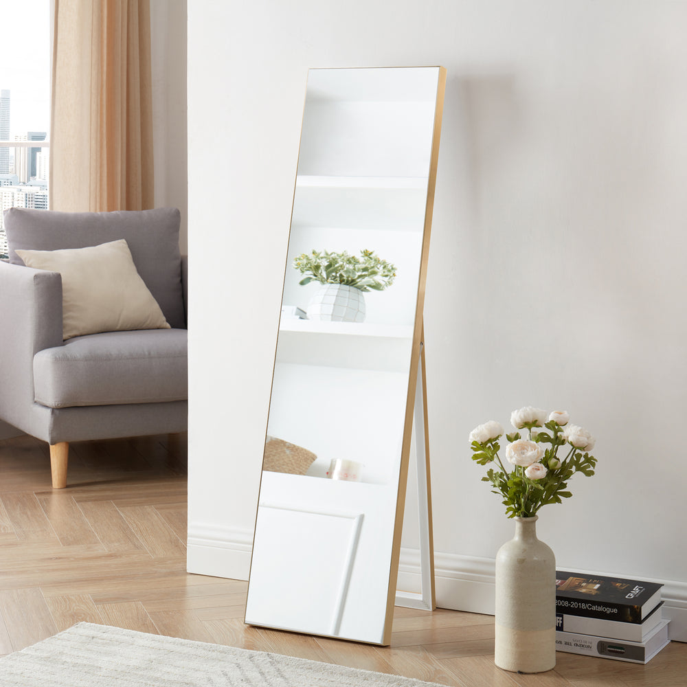 Golvspegel Barletta 150x35 cm lutbar i olika färger [en.casa] - premiumXL