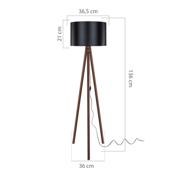 Golvlampa Guildford E27 i olika färger [lux.pro]