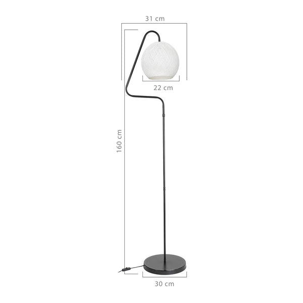 Littlehampton golvlampa E27 metall i olika färger [lux.pro]