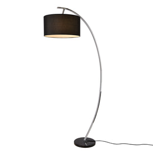 Golvlampa Steiermark marmor 153x40cm svart [lux.pro]