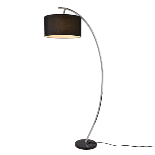 Golvlampa Steiermark marmor 153x40cm svart [lux.pro]