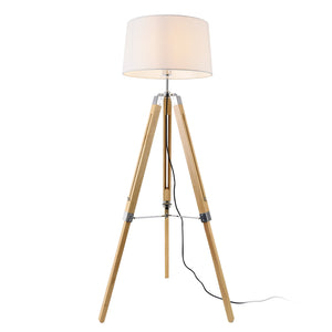 Golvlampa Karlsbad 145cm trä metall textil [lux.pro] välj modell