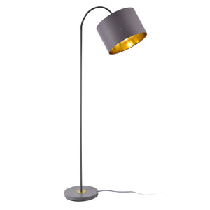 Golvlampa Toledo 173cm 1xE27 Metall Grå lux.pro - premiumXL