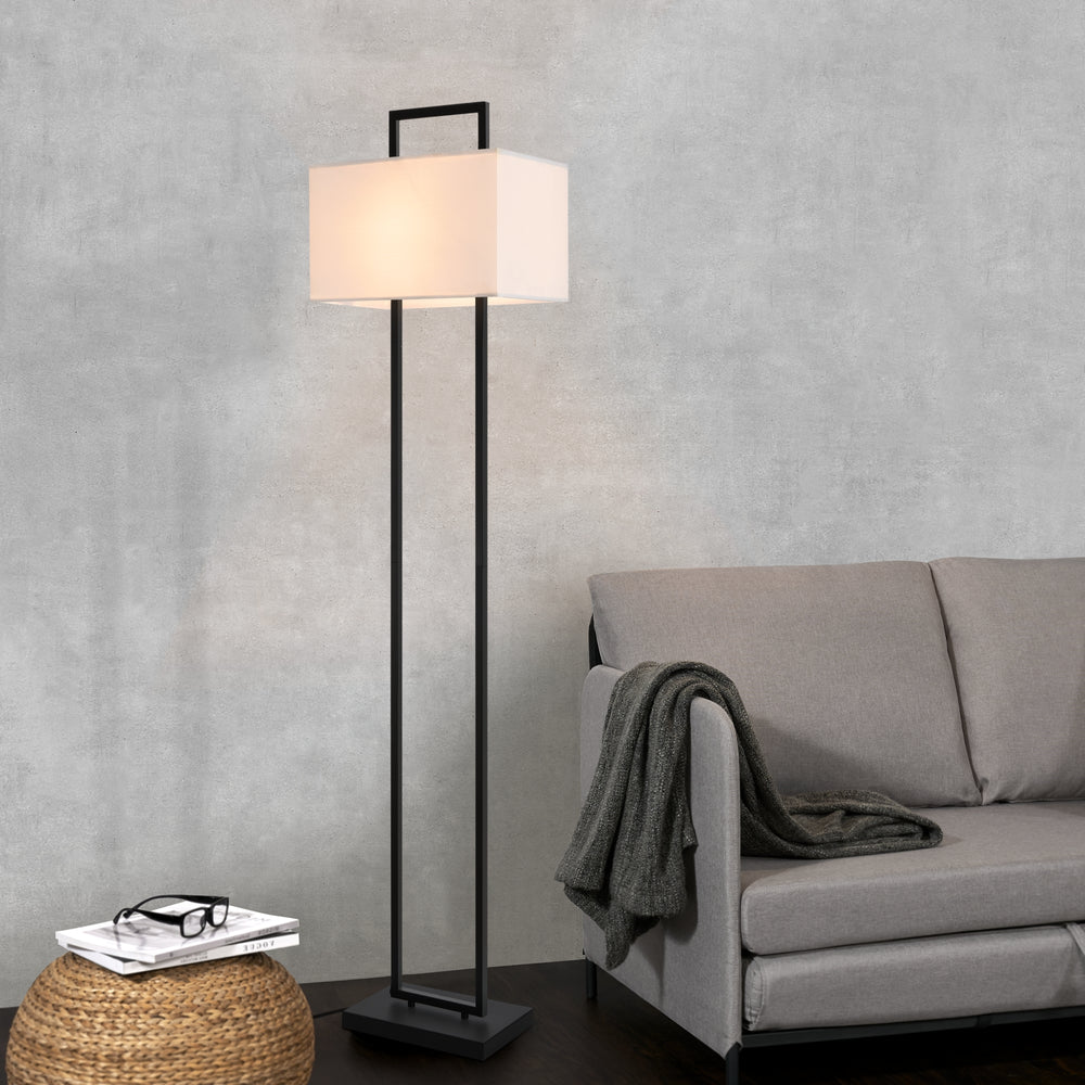 Golvlampa Sigdal Svart / Vit [lux.pro] - premiumXL