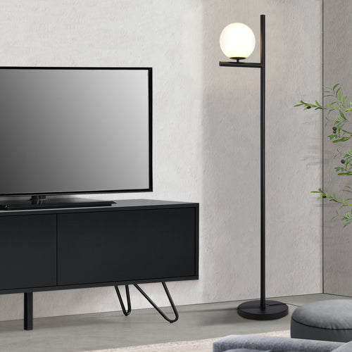 Golvlampa Aberdaron Svart / Vit [lux.pro] - premiumXL