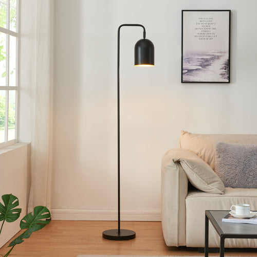 Golvlampa Barnard Metall 159 cm Svart [lux.pro] - premiumXL