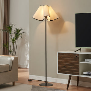 Golvlampa Ashton 153cm Svart/Vit [lux.pro] - premiumXL