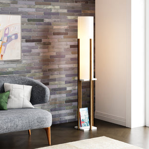 Golvlampa Gisborne med hylla [lux.pro] - premiumXL