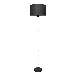 Golvlampa Malmesbury 1 x E27 Metall Svart [lux.pro]