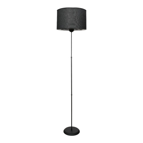 Golvlampa Malmesbury 1 x E27 Metall Svart [lux.pro]