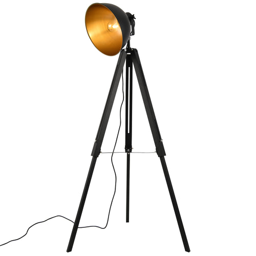 Golvlampa Passau metall svart guld [lux.pro]