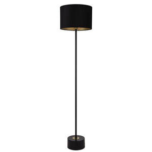 Golvlampa Apeldoorn 157x35cm svart koppar [lux.pro]