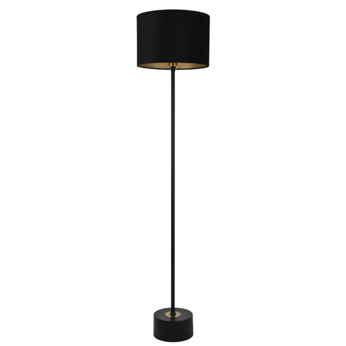 Golvlampa Apeldoorn 157x35cm svart koppar [lux.pro]