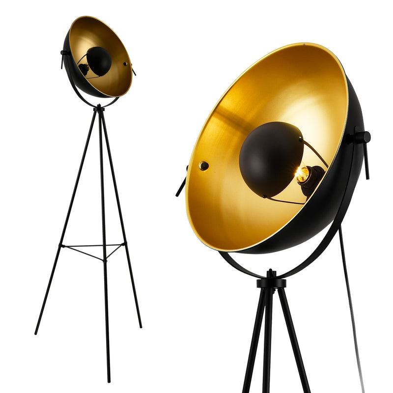 Måttskiss Golvlampa Angers 158xØ40cm metall i olika färger [lux.pro]