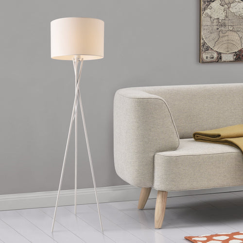 Golvlampa Grenoble 154xØ38cm textil metall [lux.pro] välj modell