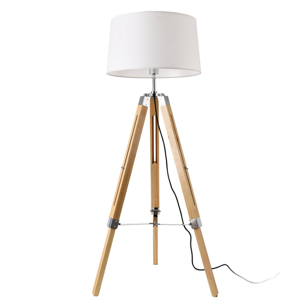 Golvlampa Karlsbad 145cm trä metall textil [lux.pro] välj modell