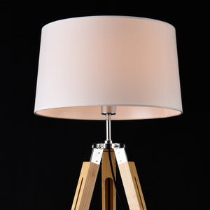 Golvlampa Karlsbad 145cm trä metall textil [lux.pro] välj modell