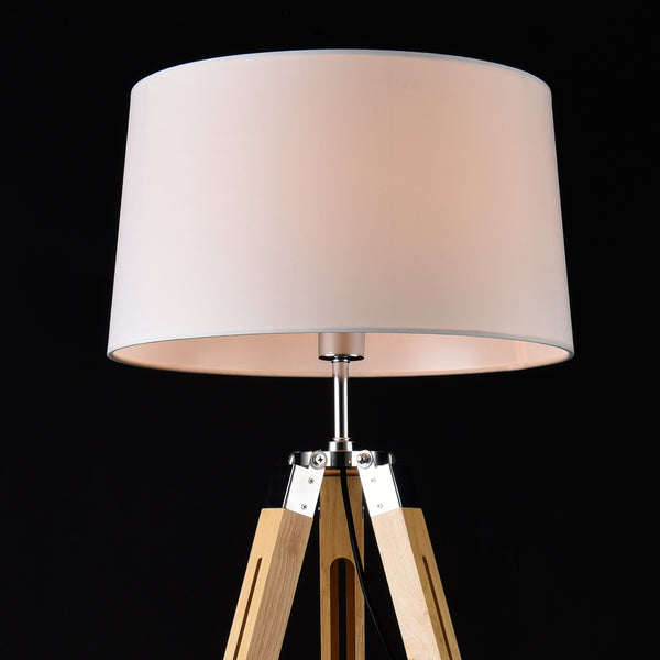 Golvlampa Karlsbad 145cm trä metall textil [lux.pro] välj modell