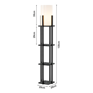 Stourbridge golvlampa med hyllor i olika färger[lux.pro]