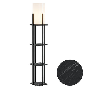 Stourbridge golvlampa med hyllor i olika färger[lux.pro]