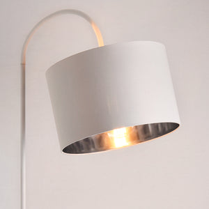 Golvlampa Toledo-höjd: 173cm-Ø lampskärm: 35cm-metall-textil-1 x E27, max.60W-i olika färger
