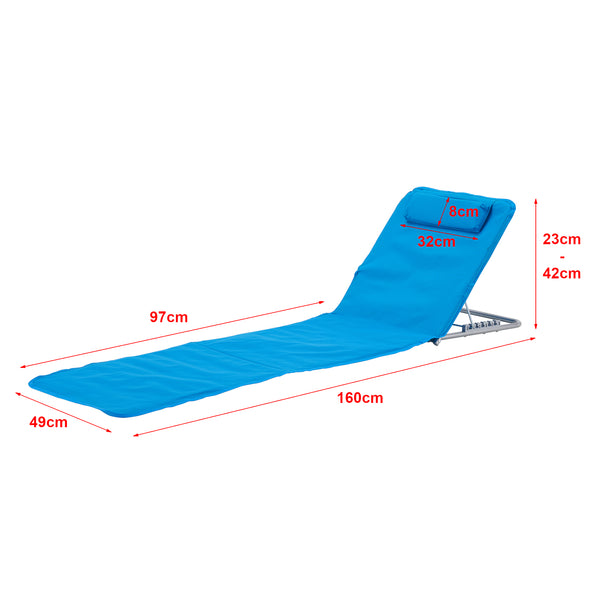 Strandmatta strandmadrass Cellorigo set om 2 160x49 cm [en.casa] välj modell