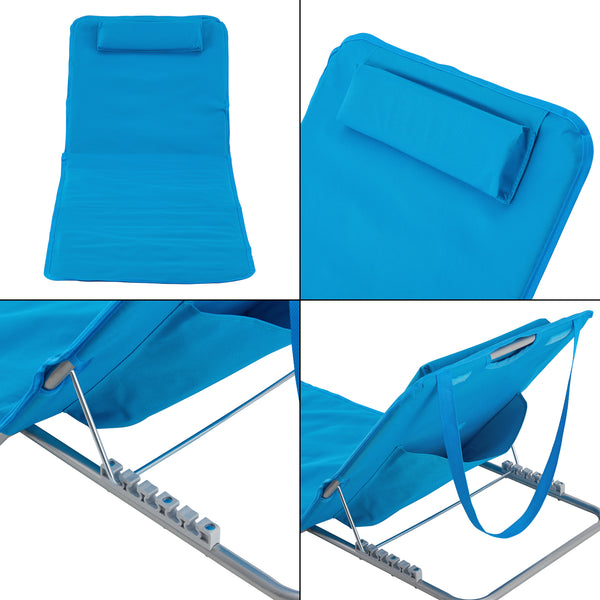 Strandmatta strandmadrass Cellorigo set om 2 160x49 cm [en.casa] välj modell