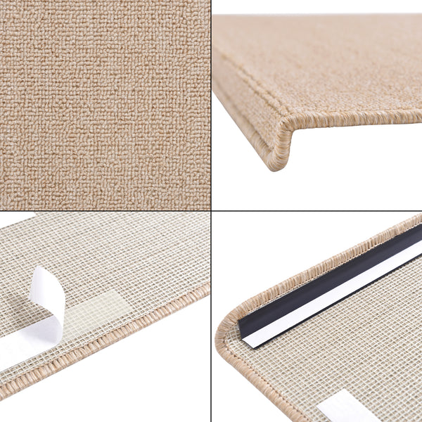 Trappstegsmatta set om 15 självhäftande 65x24 cm [en.casa] välj modell