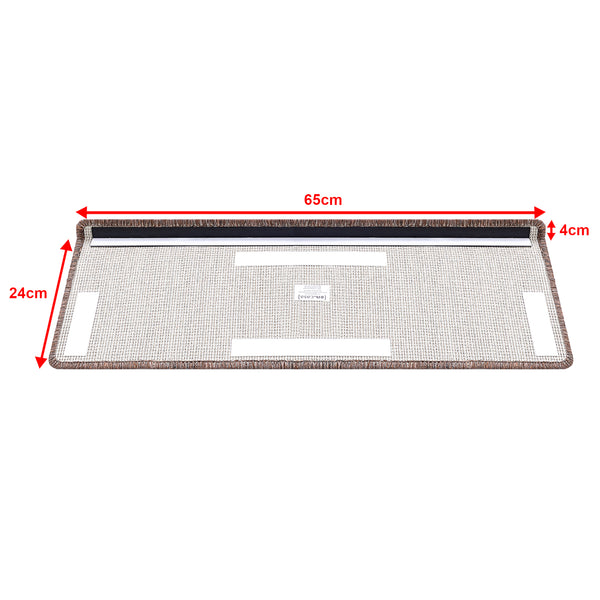 Trappstegsmatta set om 15 självhäftande 65x24 cm [en.casa] välj modell