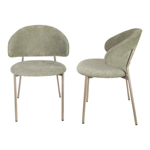Matgrupp Lipis textil grön i set [en.casa]
