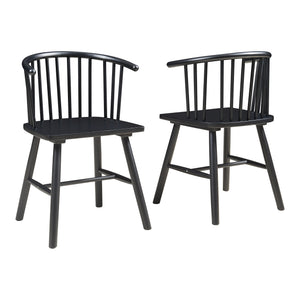 Matgruppsstol Stami 2-pack trä [en.casa]