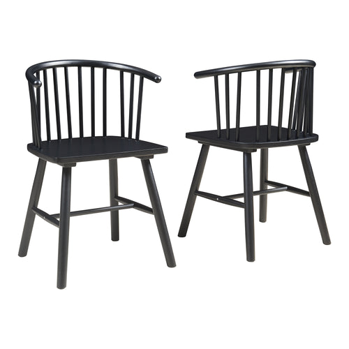 Matgruppsstol Stami 2-pack trä [en.casa]