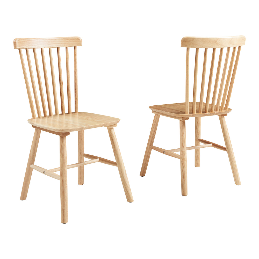 Matstol Karmoy 2-pack Trä [en.casa]