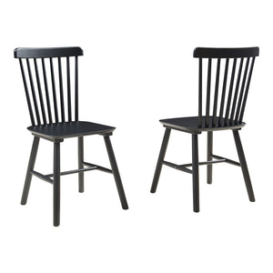 Matstol Karmoy 2-pack Trä [en.casa]