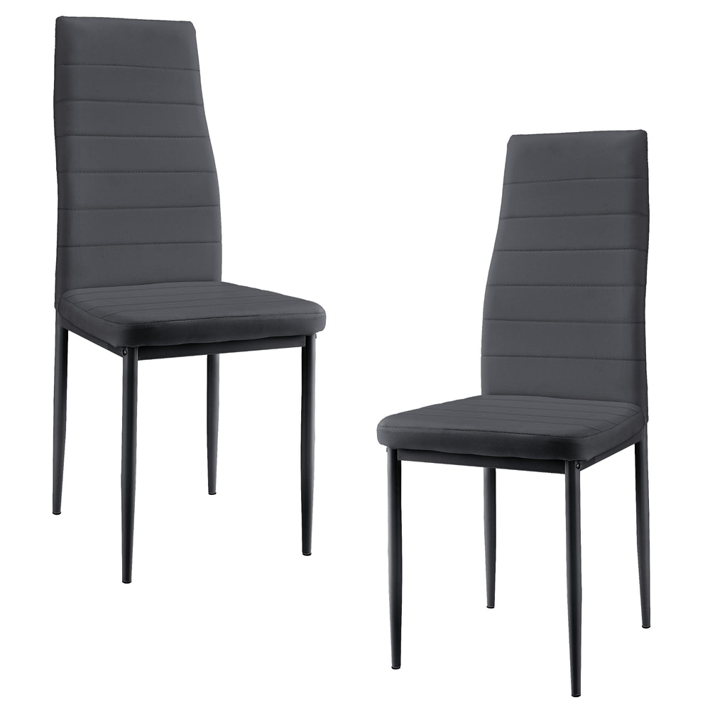 Matstol i 2-pack en.casa - premiumXL