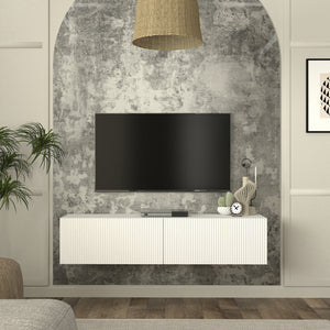 TV-bänk Verpsboga 135x31,5x30 cm [en.casa]