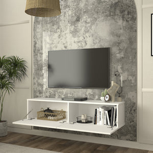 TV-bänk Verpsboga 135x31,5x30 cm [en.casa]