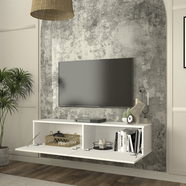 TV-bänk Verpsboga 135x31,5x30 cm [en.casa]
