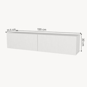 TV-bänk Verpsboga 135x31,5x30 cm [en.casa]