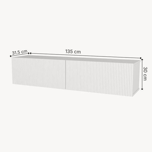 TV-bänk Verpsboga 135x31,5x30 cm [en.casa]