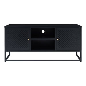 TV-bänk Janakkala stål svart [en.casa]