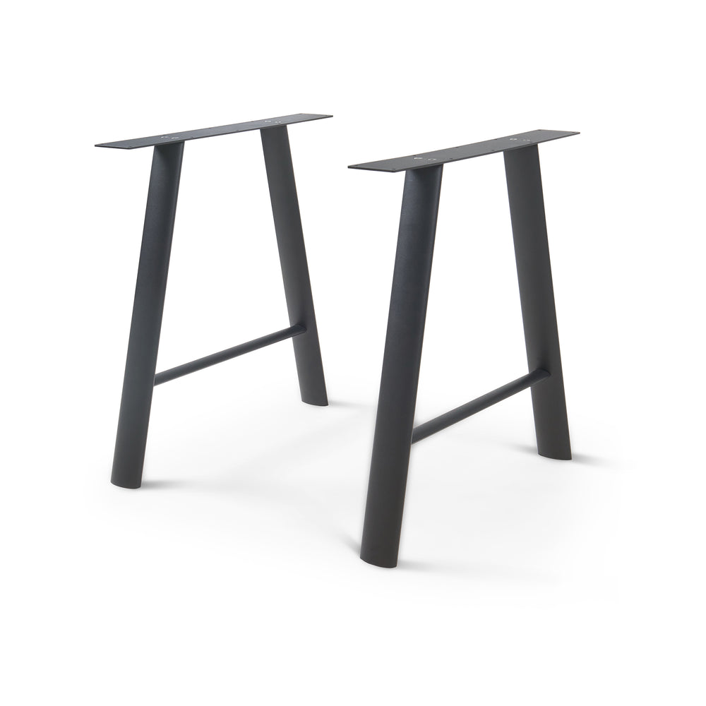 Bordställ 2-pack Hullem stål 72x70x10 cm svart [en.casa]