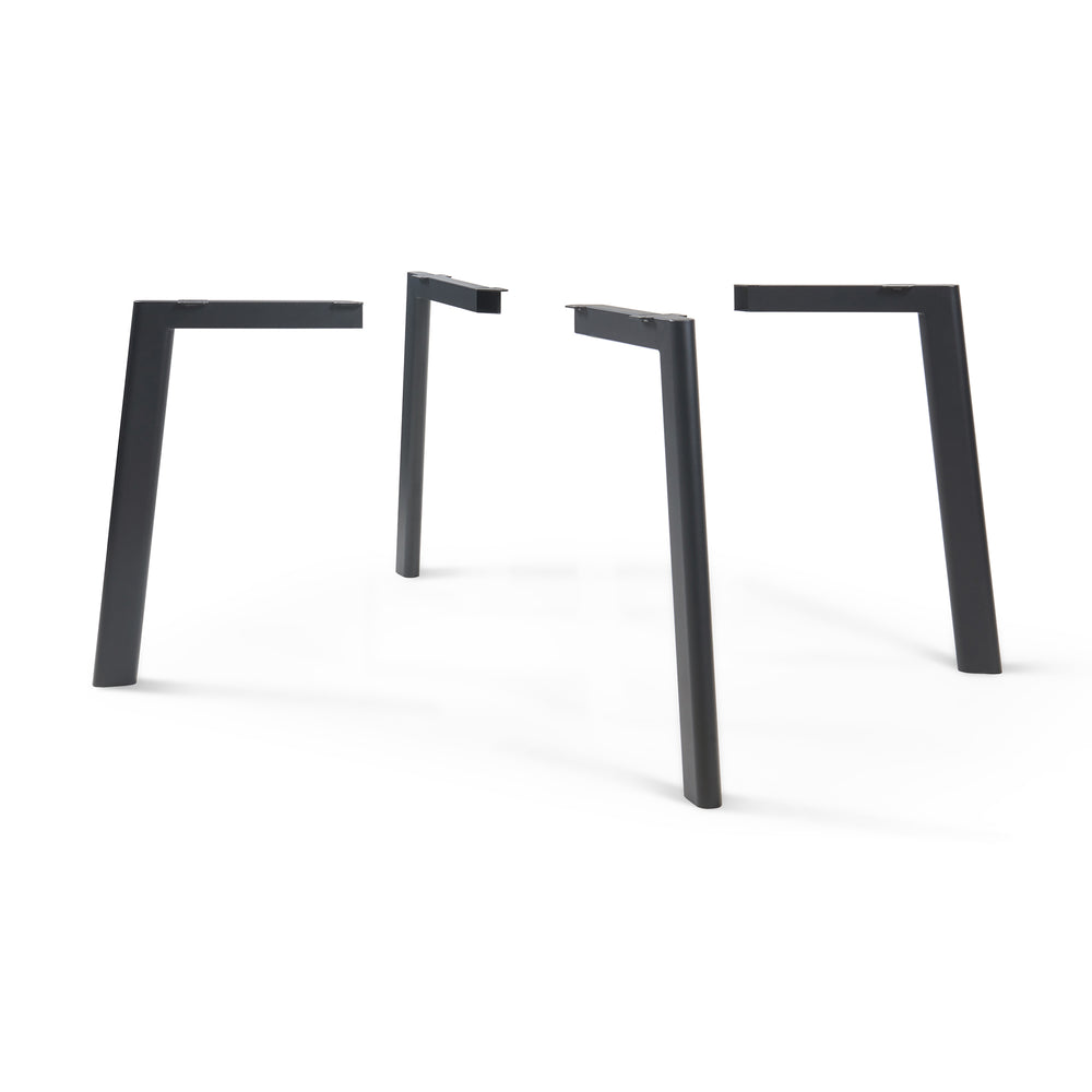 Bordsben Hostang 4-pack - Set 50x8x71 cm Svart [en.casa] - premiumXL