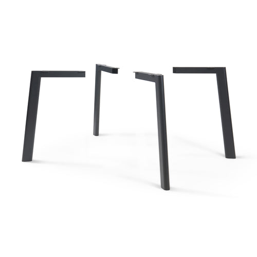 Bordsben Hostang 4-pack - Set 50x8x71 cm Svart [en.casa] - premiumXL