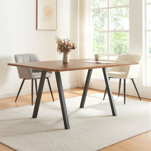 Bordställ 2-pack Höströ Svart [en.casa]