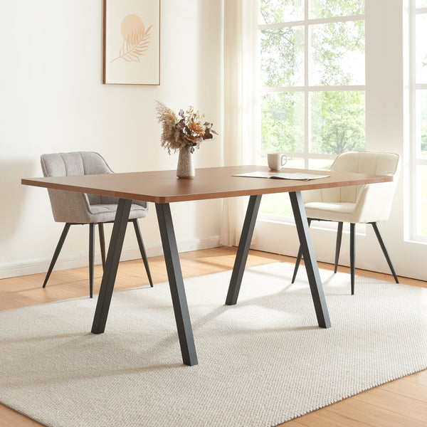 Bordställ 2-pack Höströ Svart [en.casa]