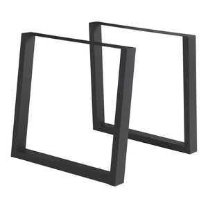 Bordställ 2-pack Lülsfeld Svart [en.casa]