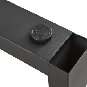 Bordställ 2-pack Lülsfeld Svart [en.casa]