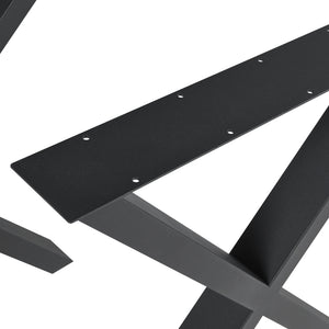 Bordstativ 2-pack Maribo Svart [en.casa]