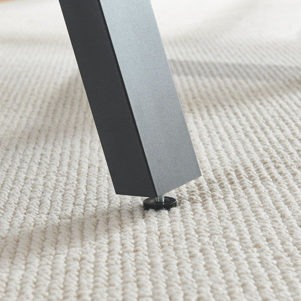 Bordstativ 2-pack Eschau stål svart [en.casa]